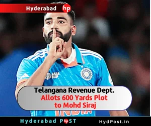 Read more about the article Telangana Revenue Dept. Allots 600 Yards Plot to Mohd. Siraj