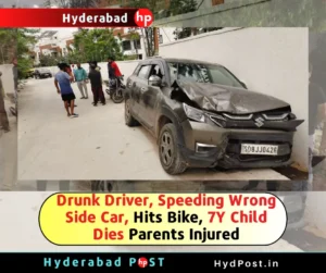 Read more about the article Drunk Driver, Speeding Wrong Side Car, Hits Bike, 7Y Child Dies Parents Injured