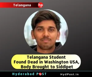 Read more about the article Telangana Student Found Dead in Washington USA, Body Brought to Siddipet