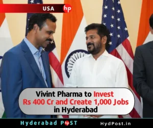 Read more about the article Vivint Pharma to Invest Rs 400 Cr and Create 1,000 Jobs in Hyderabad