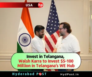 Read more about the article Walsh Karra to Invest $5-100 Million in Telangana’s WE Hub