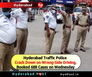 Read more about the article Hyderabad Traffic Police Crack Down on Wrong-Side Driving, Booked 688 Cases on Wednesday