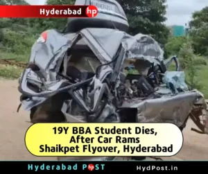 Read more about the article 19Y BBA Student Dies, After Car Rams Shaikpet Flyover, Hyderabad