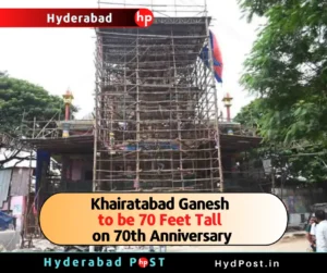 Read more about the article Khairatabad Ganesh to be 70 Feet Tall on 70th Anniversary