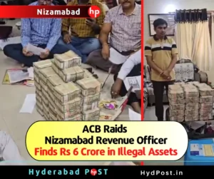 Read more about the article ACB Raids Nizamabad Revenue Officer, Finds Rs 6 Crore in Illegal Assets