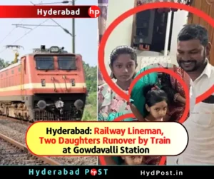 Read more about the article Hyderabad: Railway Lineman, Two Daughters Tragically Runover by Train at Gowdavalli Station