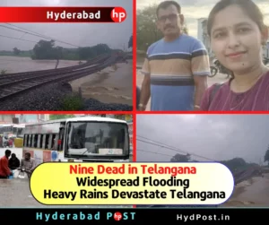 Read more about the article Nine Dead in Telangana – Widespread Flooding – Heavy Rains Devastate Telangana