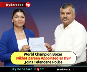 Read more about the article World Champion Boxer Nikhat Zareen Appointed as DSP, Joins Telangana Police