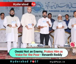 Read more about the article Owaisi Not an Enemy, Praises Him as Voice for the Poor – Revanth Reddy