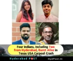 Four Indians, Including Two from Hyderabad, Burnt Alive in Texas USA Carpool Crash