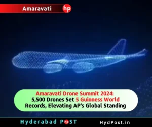 Read more about the article Videos – Amaravati Drone Summit 2024: 5,500 Drones Set 5 Guinness World Records, Elevating Andhra Pradesh’s Global Standing