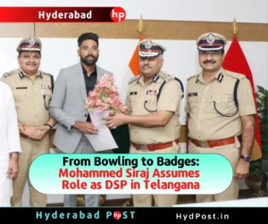 Read more about the article From Bowling to Badges: Mohammed Siraj Assumes Role as DSP in Telangana