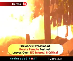 Read more about the article Fireworks Explosion at Kerala Temple Festival Leaves Over 150 Injured, 8 Critical