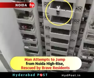 Read more about the article Man Attempts to Jump from Noida High-Rise, Rescued by Brave Residents