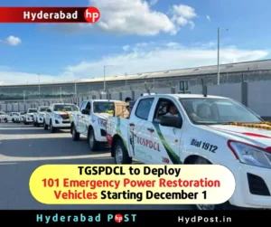 Read more about the article TGSPDCL to Deploy 101 Emergency Power Restoration Vehicles Starting December 1