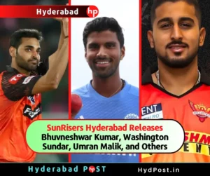 Read more about the article SunRisers Hyderabad Releases Bhuvneshwar Kumar, Washington Sundar, Umran Malik, and Others