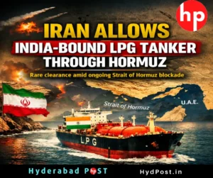 Read more about the article Iran allows an India-bound LPG tanker to pass through the Strait of Hormuz despite the ongoing blockade, sources say.