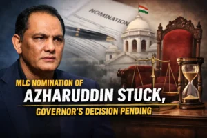 Read more about the article MLC Nomination of Azharuddin Stuck, Governor’s Decision Pending