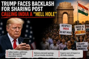 Read more about the article Trump Faces Backlash for Sharing Post Calling India a “Hell Hole”