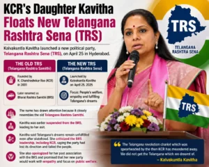 Read more about the article KCR’s Daughter Kavitha Floats New Telangana Rashtra Sena (TRS)