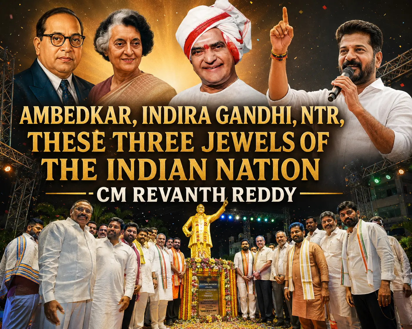 Ambedkar, Indira Gandhi, NTR, These thre...