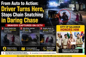 Read more about the article From Auto to Action: Driver Turns Hero, Stops Chain Snatching in Daring Chase