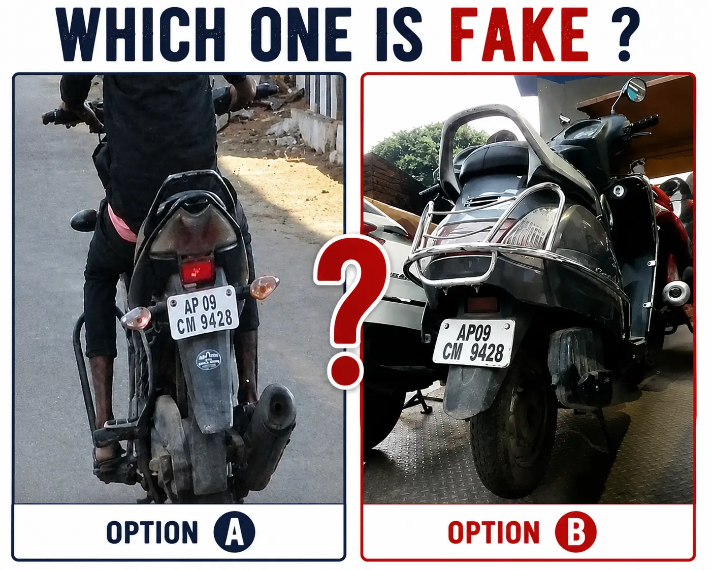 Man Booked for Using Fake Number Plate to Evade Traffic Challans – Hyderabad Post